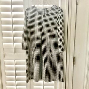 Tyler Boe Black and White checked tunic dress Sz L